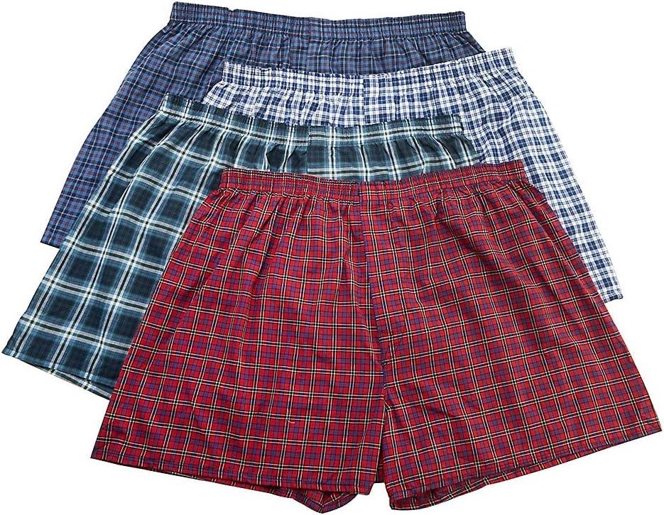 Fruit of the Loom 4 Pack Tartan Boxers Size XL
