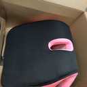 Ergonomic Seat Cushion, Office Chair Seat Cushions with L-Shaped Integrated Design, Memory Foam Orthopedic Cushion with Coccyx Hollow, Lumbar Support & Tailbone Pain Relief for Long Sitting (Pink)