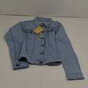 Hybrid & Company Women's Long Sleeve Denim Jackets Basic Button Down Jean Jacket with Pockets (Small, Jk22888-bleach)