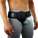 Everyday Medical Inguinal Hernia Support Belt for Men I Fits Left or Right Side I Post Surgery Men and Womens Hernia Support Truss for Inguinal, Groin Hernias I Adjustable Waist Strap I Black, S/M