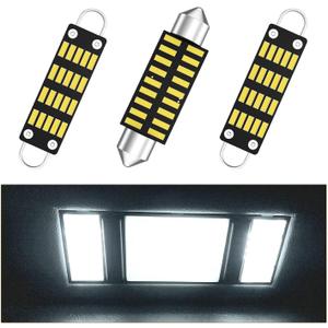 Silverado Interior Lights Kit for 1988-1998 Chevy Silverado GMC Sierra C1500 K1500 Pickup Truck LED Interior Lights Replacement Package, 6000K Cool White, 2 Map & 1 Dome Lights