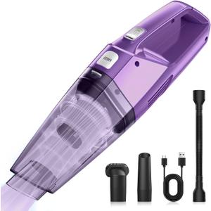 Handheld Vacuum Cordless – Car Vac Portable with 8KPA & Multi Accessories & Low Noise, Lightweight Hand Held Vacuum Cordless Rechargeable for Car/ Home/ Dust/ Pet Hair, Mine Portable Vacuum
