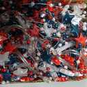[Timer] 2 Pack 4th of July Decorations 250th Anniversary Red White and Blue Lights, Fourth of July Garland Total 13Ft 40LED Beads Stars Patriotic Lights Battery Operated for Home Bedroom Decor