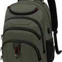 Boavan Laptop Backpack for men, 15.6 inch Laptop Bag with USB Port, Waterproof Travel Work Backpack Purse, Anti-Theft Teacher Nurse Doctor Casual Bookbags Office Business backpack,Green