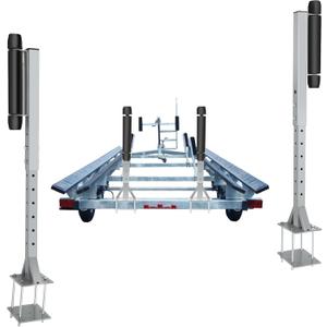 Colinktool Adjustable Boat Trailer Guide-on, Side-Mount Roller Guide-On System Fit for Ski Boat, Fishing Boat or Sailboat Trailer