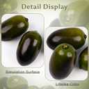 50 PCS Fake Fruits Artificial Olives Simulation Realistic Harvest Party Decor House Kitchen Vase Filler Home Fall Farmhouse Restaurant Photography Props