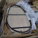 Cole And Grey Marble Living Room Beige Coffee Table With Black Metal Support