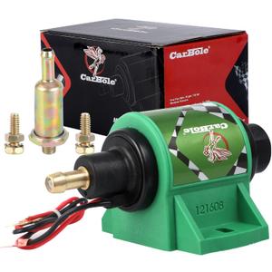 CarBole 12D Micro Electric Diesel Fuel Pump Universal 5/16 inch Inlet and Outlet 12V 1-2 A, 35 GPH, 4-7 PSI (Diesel Fuel Pump 4-7 Psi)