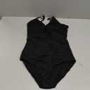 MOLLDAN Women Dance Camisole Leotards,Adjustable Straps,Front Breast Lining,Mesh Hollow Back (Large, Black)