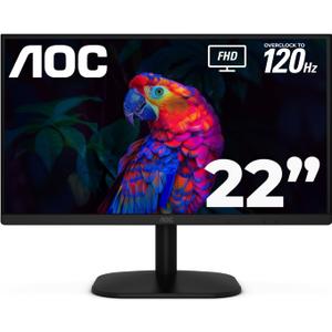 AOC 22B35HM23 22" Full HD (1920 x 1080) 120Hz LED Monitor, Adaptive Sync, VGA & HDMI, Flicker-Free, Low Blue Light, HDR Ready, VESA, Tilt Adjust, Eco-Friendly