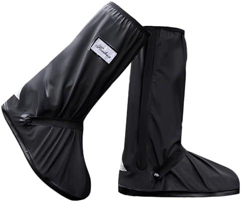 USHTH Black Waterproof Rain Boot Shoe Cover with Reflector (1 Pair)