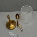 Rechargeable Cordless Table Lamp, 5000mAh Battery Operated Lamp, Wireless 3-Level Dimmable Touch Lamp, Portable Night Bedside Brass Lamp, Desk Light for Home Decor, Patio, Restaurant, Dinning (1 Pack - 16.3 inch, Gold)