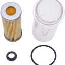 Fuel Filter with 0-Ring & Bowl Replacement for Kubota B20 B21 B2100 B2150 B2400 B7300 B7100,1T021-43560 1T021-43580 15231-43560 15393-43580