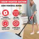 Cordless Vacuum Cleaner for Milwaukee M18 Battery, 5 in 1 Cordless Vacuum with 500W Brushless Motor Max 18000r/Min50CFM 100AW Handheld Vacuum Cordless for Floor, Carpet, CarFurniture(No Battery)