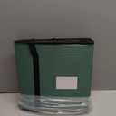 Christmas Ornament Storage Box With 8 Trays - Stores Up to 128 Holiday Ornaments, Christmas Storage Container with Side Pocket, Adjustable Dividers, Card Slot, Tear-Proof Fabric - Green