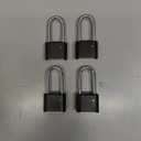 4pcs Combination Lock, 4-Digit Heavy Duty Combo Lock, Combination Padlock Outdoor Waterproof Gate Locks for Outdoor Fence, Locker, Sheds, Gym, Gate Hasps(4pcs, Long Shackle)