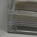 Acrylic Jewelry Organizer Makeup Cosmetic Storage Organizer box Clear Jewelry Case with 3 Drawers Adjustable Jewelry Box Velvet Trays grid size