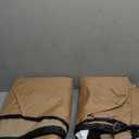 ULTCOVER Waterproof Patio Chair Cover 2 Pack  Outdoor Lounge Deep Seat Single Lawn Chair Cover Fits Up to 35W x 35D x 34H inches (Brown)