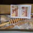 Komogir Wood Therapy Massage Tools 5-in-1 Lymphatic Drainage Massager Maderoterapia Kit Wooden Massager Body Sculpting Tools for Muscle Pain Relief, Anti-Cellulite, Body Contouring and Shaping