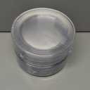 Clear Plastic Plates for Party - Heavy Duty Clear Disposable Plates - 100 x 7 Dessert/Cake Plastic Plate for Weddings/Traval/Party/BBQ/Events