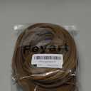 Feyart 40m/131ft 7mm Light Wood Wicker Repair Kit, PE Rattan Repair Kit for Wicker Chair Fixing, Patio Furniture Repair