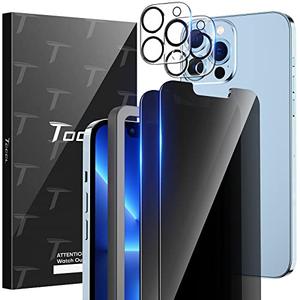 TOCOL 2 Pack for iPhone 13 Pro Max,2 Pack Privacy Tempered Glass Screen Protector