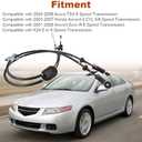 Manual Shifter Cables Replacement for 54310-SDA-L02 Shift Cable Compatible with Honda Accord 2003-2007 Euro-R 2001-2006 TSX 2004-2008 for 5/6 Speed K24 Transmission