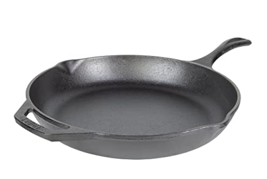 Lodge Seasoned Cast Iron Skillet  PFASFree, NonToxic Cookware  Use with an Oven, Stove, Grill, or Campfire  Naturally NonStick & Oven Safe  12 Inches