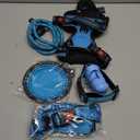LOBEVE No Pull Dog Harness, Collar & Leash Set | Includes Dog Seat Belt, Collapsible Bowls & Poop Bag Dispenser. Ideal for Training, Walking, Hiking. Fits Small to Large Dogs(Blue-S)