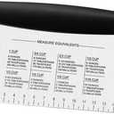 Stainless Steel Dough Bench Scraper & Chopper, Pastry Cutter for Kitchen (1 Pack, Black)