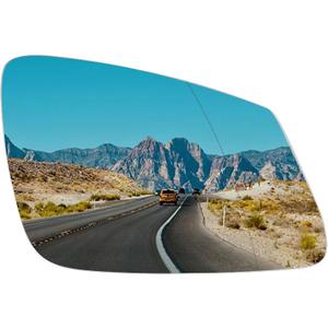 NLQR 4Pin Passenger Right Side Mirror Glass, Compatible with BMW 528 550 640 650 740 750 2010-2022 Replace 51167228612 51167186590 Rearview Heated Mirror Glass