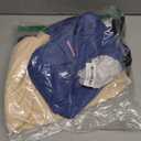 3 Pack Women's Oversize Nursing Shirts for Breastfeeding with Hidden Zippers Loose Fit Long Sleeve Maternity Tops (Large, Haze Blue, Apricot, Black)