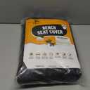 Active Pets Black Car Rear Seat Cover for Dogs, Durable Waterproof & Scratch Resistant Vehicle Backseat Protector, Nonslip Dog Accessory & Pet Protection for Back Seats, Machine Washable (Standard)