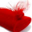 HairBow Center LLC – 54" x 25 Yards for Crafts Wedding Décor Bows & DIY Projects Polyester Color 037 Red