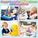 Magnetic Tiles Mini Travel Toddler Set, Magnetic Blocks Building Kids Toys & Games, Montessori Preschool Classroom Must Haves Educational Learning Sensory Toys for 3+ Year Old Boys Girls Birthday Gift