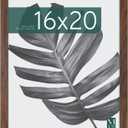 MCS Studio Gallery 16x20 Poster Frame Walnut Woodgrain Engineered Wood, Vertical & Horizontal Wall Hanging Large Picture Frame for Photos, Posters & Art Prints (1-Pack)