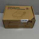 Automatic Water Dispenser for Dogs, Patented 3L Outdoor Dog Drinking Water Bowl, Stainless Steel Waterer Feeder Suitable for Chicken Livestock Animal, Fit 3/4'' GHT Faucet, Wall-Mounted, Easy to Clean