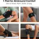 Cordless Wrist Massager for Carpal Tunnel Relief, Hand Massager with Heat, Heated Wrist Massager, Wrist Heating Pad for Pain Relief, Heated Wrist Wrap for Pain, With Red Light, 3 Heat & 3 Massage Modes, Black