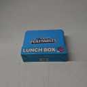 Mr. Beast Feastables Adjustable Bento Lunchbox- BPA Free, Snap Tight Lid, Removable Tray, Microwave & Freezer Safe, 9.25"x7"x2.75", Easy Clean, Kids Lunchbox with Adjustable Compartments