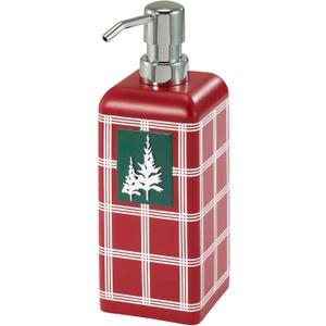 Izod - Lotion Pump/Soap Dispenser, Decorative Countertop Accessories, Holiday Home Decor, Dorm Room Essentials (Nordic Collection, Red)