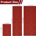jxgzyy 2'11" x 9'10" Red Carpet Runner for Party, Non-Slip Red Outdoor Rug for Holiday, Wedding, Party, Event