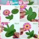 SUNBEAUTY 18PCS Flower Felt Centerpieces for Tables Flower Butterfly Birthday Party Decorations for Spring Table Decoration Home Office Girl Birthday Mother's Day Decorations