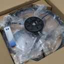 20'' Ceiling Fan with Light, Upgraded Low Profile Fan, Flush Mount Ceiling Fan, 6 Speeds, Dimmable LED, App & Remote Control, Quiet DC Motor, for Bedroom, Living Room, F115 Black