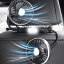 Car Fans for Backseat for Kids, Car Fans That Blow Cold Air, Cooling USB Car Fan for Back Seat, Headrest 3 Speed 360 Degree Rotatable Dual Head, Vehicles Rear Seat Air Fan for Sedan SUV RV