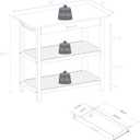 Casual Home Kitchen Island with Solid American Hardwood Top, Natural/White, 40" W x 20" D x 36.5" H (373-91)