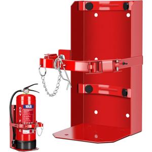 Heavy Duty Vehicle Bracket,Fire Extinguisher Brackets&Mounts-St12 Steel Red, Fit 10lb Dry/5lb Co2 Extinguisher-for School,Garage,Vehicle,Boat,Truck Generic Replacement for 809 by amerex