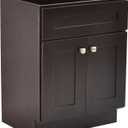 Brookings 24-inch Unassembled Bathroom Vanity Without Top in Espresso, 24 x 21