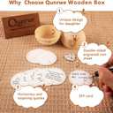 Personalized I Love You Unique Graduation Gift for Daughter Her Teenage Girls,Christmas Valentines Birthday Gifts for Daughter from Mom Dad Mother Father,Wooden Round Box with Funny Cards & Coin