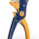 VCELINK Wire Stripper and Cutter, Professional Quick Strip Automatic Wire Stripper, 2 in 1 Adjustable Electrical Cable Wire Stripping Tool&Eagle Nose Self-Adjusting Wire Pliers (7-Inch), Blue