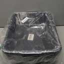 Teyyvn Plastic Bus/Utility Box, Commercial Wash Basin Tote Box, 4-Pack (Gray, White)